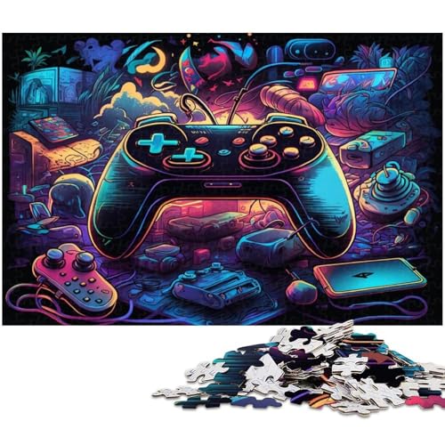 Puzzle 1000 Teile für Erwachsene, Neon-Puzzles für Erwachsene, Denkspiel für Teenager, 26 x 38 cm / 10,23 x 14,96 Zoll von JIANGENNF