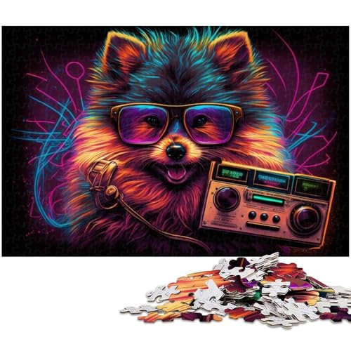 Puzzle 1000 Teile für Erwachsene, Radio Pomeranian, Puzzles für Erwachsene, Denkspiel für Teenager, 26 x 38 cm / 10,23 x 14,96 Zoll Puzzle 1000 Teile für Erwachsene, Radio Pomeranian, Puzzles für Erwachsene, Denkspiel für Teenager, 26 x 38 cm / 10,23 x 14,96 Zoll von JIANGENNF