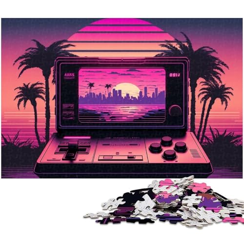 Puzzle 1000 Teile für Erwachsene, Retro-Gaming-Holzpuzzle, Muttertag, Geburtstage, Weihnachten, 50 x 75 cm / 19,68 x 29,52 Zoll Puzzle 1000 Teile für Erwachsene, Retro-Gaming-Holzpuzzle, Muttertag, Geburtstage, Weihnachten, 50 x 75 cm / 19,68 x 29,52 Zoll von JIANGENNF