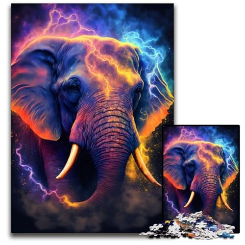 Puzzle 1000 Teile für Erwachsene, Sternelefant, Puzzle für Erwachsene, Eltern, Partner, Freunde – ab 14 Jahren, 26x38cm/10,23x14,96 Zoll Puzzle 1000 Teile für Erwachsene, Sternelefant, Puzzle für Erwachsene, Eltern, Partner, Freunde – ab 14 Jahren, 26x38cm/10,23x14,96 Zoll von JIANGENNF