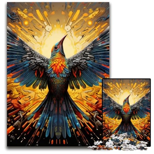 Puzzle 1000 Teile für Erwachsene, Tier-Cardboardpeckers-Puzzles für Erwachsene, Denksportaufgabe, Spiel für Erwachsene, interaktive Familienaktivität, 26x38cm/10,23x14,96 Zoll von JIANGENNF