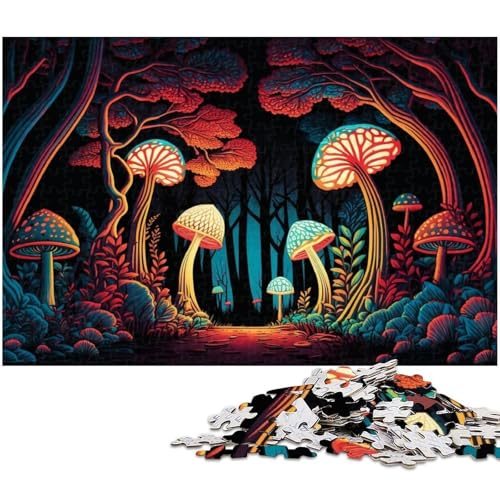 Puzzle 1000 Teile für Erwachsene, Zauberpilze, Unmögliches Puzzle für Erwachsene, Geburtstagsgeschenkidee, Herausforderndes Denkspiel, 26 x 38 cm / 10,23 x 14,96 Zoll Puzzle 1000 Teile für Erwachsene, Zauberpilze, Unmögliches Puzzle für Erwachsene, Geburtstagsgeschenkidee, Herausforderndes Denkspiel, 26 x 38 cm / 10,23 x 14,96 Zoll von JIANGENNF