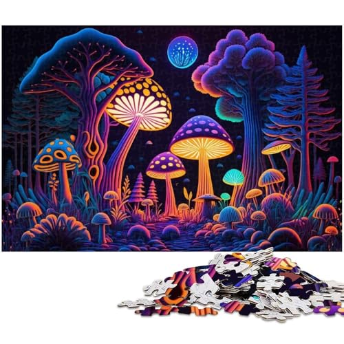 Puzzle 1000 Teile für Erwachsene, Zauberpilzwald, Unmögliches Puzzle für Erwachsene, Geburtstagsgeschenkidee, Herausforderndes Denkspiel, 50 x 75 cm / 19,68 x 29,52 Zoll Puzzle 1000 Teile für Erwachsene, Zauberpilzwald, Unmögliches Puzzle für Erwachsene, Geburtstagsgeschenkidee, Herausforderndes Denkspiel, 50 x 75 cm / 19,68 x 29,52 Zoll von JIANGENNF