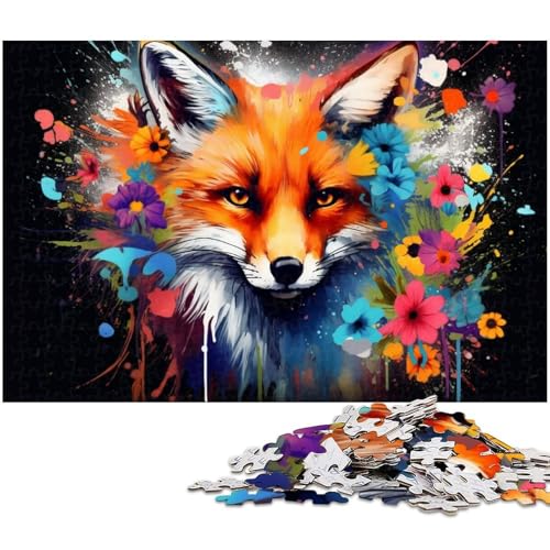 Puzzle 1000 Teile für Erwachsene, buntes Fuchs-Puzzle für Erwachsene, Denkspiel für Teenager, 50 x 75 cm / 19,68 x 29,52 Zoll Puzzle 1000 Teile für Erwachsene, buntes Fuchs-Puzzle für Erwachsene, Denkspiel für Teenager, 50 x 75 cm / 19,68 x 29,52 Zoll von JIANGENNF