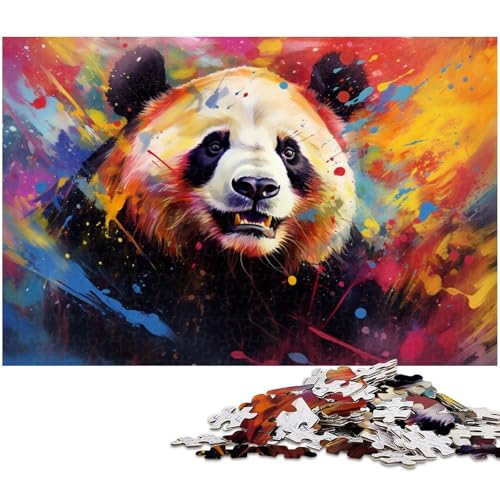 Puzzle 1000 Teile für Erwachsene, buntes Panda-Holzpuzzle, Teenager, Paare und Freunde zum Geburtstag, Weihnachten, 50 x 75 cm / 19,68 x 29,52 Zoll Puzzle 1000 Teile für Erwachsene, buntes Panda-Holzpuzzle, Teenager, Paare und Freunde zum Geburtstag, Weihnachten, 50 x 75 cm / 19,68 x 29,52 Zoll von JIANGENNF
