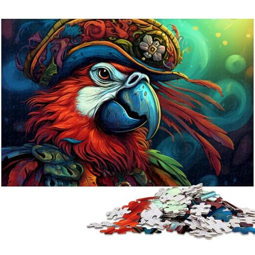 Puzzle 1000 Teile für Erwachsene, buntes Piratenschiff-Papagei-Puzzle für Erwachsene, perfekt für Familienspaß, Partyspiele, Geburtstagsparty-Geschenke, 50 x 75 cm / 19,68 x 29,52 Zoll Puzzle 1000 Teile für Erwachsene, buntes Piratenschiff-Papagei-Puzzle für Erwachsene, perfekt für Familienspaß, Partyspiele, Geburtstagsparty-Geschenke, 50 x 75 cm / 19,68 x 29,52 Zoll von JIANGENNF