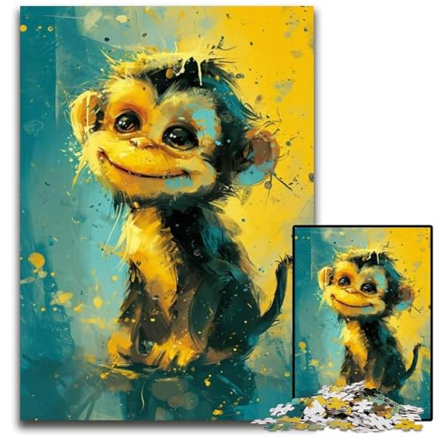 Puzzle 1000 Teile für Erwachsene,Niedlicher Kleiner gelber AFFE,Puzzle für Erwachsene,anspruchsvolles Denkspiel für Teenager,unterhaltsames interaktives Spiel für die ganze Familie,10,23x14,96 Zoll Puzzle 1000 Teile für Erwachsene,Niedlicher Kleiner gelber AFFE,Puzzle für Erwachsene,anspruchsvolles Denkspiel für Teenager,unterhaltsames interaktives Spiel für die ganze Familie,10,23x14,96 Zoll von JIANGENNF