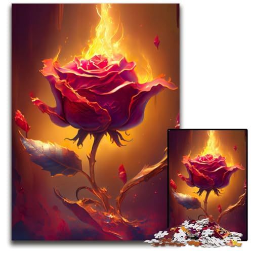 Puzzle 1000 Teile für Erwachsene „Burning Love“ Holzpuzzle für Erwachsene, anspruchsvolles Denkspiel – entspannendes Spielzeug für Teenager, 50x75cm/19,68x29,52 Zoll Puzzle 1000 Teile für Erwachsene „Burning Love“ Holzpuzzle für Erwachsene, anspruchsvolles Denkspiel – entspannendes Spielzeug für Teenager, 50x75cm/19,68x29,52 Zoll von JIANGENNF