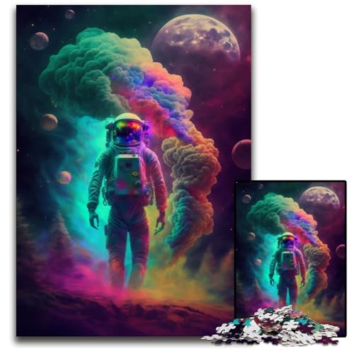 Puzzle 1000 Teile für Erwachsene „He Got Lucky“ – Herausforderndes Denkspiel – Entspannendes Spielzeug für Teenager, 26x38cm/10,23x14,96 Zoll von JIANGENNF
