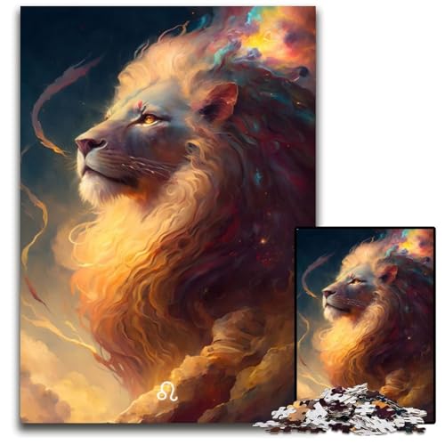 Puzzle 1000 Teile für Erwachsene „Pride and Power“ – Anspruchsvolles Denkspiel – Entspannendes Spielzeug für Teenager, 26x38cm/10,23x14,96 Zoll von JIANGENNF