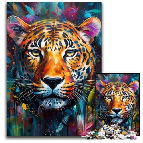 Puzzle 1000 Teile für Erwachsene Afrikanischer Leopard Papppuzzle für Erwachsene Interaktives Familienspiel, Denksportaufgabe, Lernspielzeug 26x38cm/10,23x14,96 Zoll Puzzle 1000 Teile für Erwachsene Afrikanischer Leopard Papppuzzle für Erwachsene Interaktives Familienspiel, Denksportaufgabe, Lernspielzeug 26x38cm/10,23x14,96 Zoll von JIANGENNF