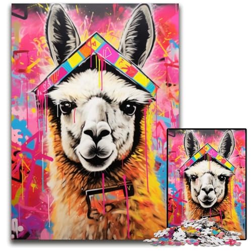 Puzzle 1000 Teile für Erwachsene Alpaka-Karton-Puzzles Herausforderndes DIY-Denkspiel für Teenager 26x38cm/10,23x14,96 Zoll Puzzle 1000 Teile für Erwachsene Alpaka-Karton-Puzzles Herausforderndes DIY-Denkspiel für Teenager 26x38cm/10,23x14,96 Zoll von JIANGENNF