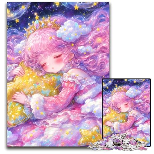 Puzzle 1000 Teile für Erwachsene Anime-Mädchen, Papppuzzle, schwierig und herausfordernd, tolle Geschenke und Spielzeuge für 14-Jährige, 26x38cm von JIANGENNF