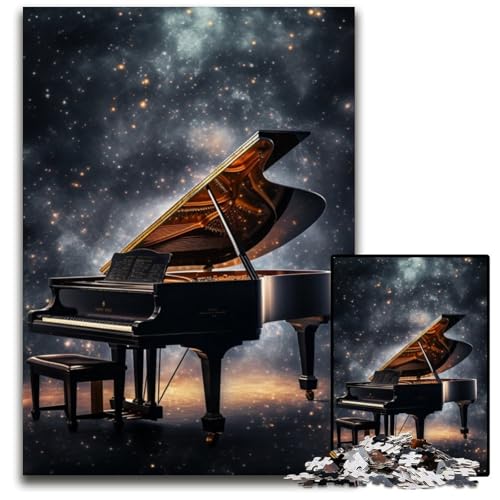 Puzzle 1000 Teile für Erwachsene Art Star Piano Holzpuzzle Herausforderndes DIY-Denkspiel für Teenager 50x75cm/19,68x29,52 Zoll Puzzle 1000 Teile für Erwachsene Art Star Piano Holzpuzzle Herausforderndes DIY-Denkspiel für Teenager 50x75cm/19,68x29,52 Zoll von JIANGENNF