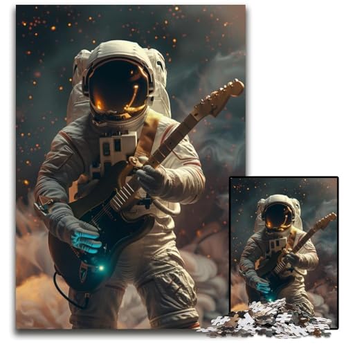 Puzzle 1000 Teile für Erwachsene Astronaut spielt Gitarre Kartonpuzzle Geschenk für Männer und Frauen, Alltag und besondere Anlässe 26X38CM Puzzle 1000 Teile für Erwachsene Astronaut spielt Gitarre Kartonpuzzle Geschenk für Männer und Frauen, Alltag und besondere Anlässe 26X38CM von JIANGENNF