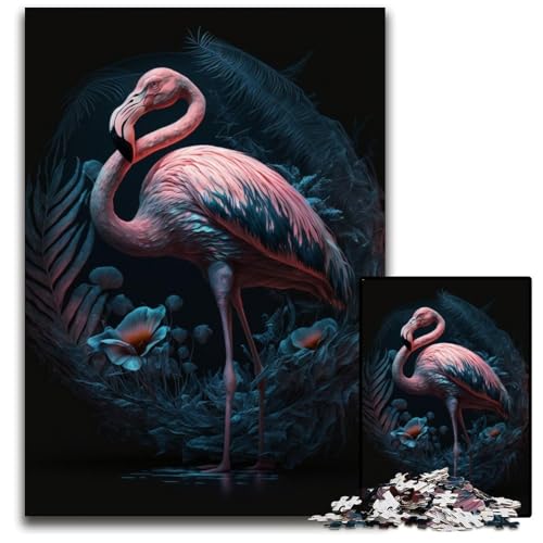 Puzzle 1000 Teile für Erwachsene Flamingo Anspruchsvolles Rätsel für Jugendliche, Familienspaß Interaktives Spiel 50x75cm/19,68x29,52 Zoll Puzzle 1000 Teile für Erwachsene Flamingo Anspruchsvolles Rätsel für Jugendliche, Familienspaß Interaktives Spiel 50x75cm/19,68x29,52 Zoll von JIANGENNF