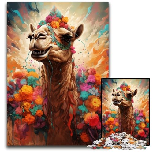 Puzzle 1000 Teile für Erwachsene Kamelkarton-Puzzles Herausforderndes DIY-Denkspiel für Teenager 26x38cm/10,23x14,96 Zoll Puzzle 1000 Teile für Erwachsene Kamelkarton-Puzzles Herausforderndes DIY-Denkspiel für Teenager 26x38cm/10,23x14,96 Zoll von JIANGENNF