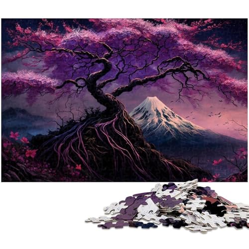 Puzzle 1000 Teile für Erwachsene Kirschblüten-Berg Fuji Puzzles für Erwachsene Denkspiel für Teenager, 26 x 38 cm / 10,23 x 14,96 Zoll Puzzle 1000 Teile für Erwachsene Kirschblüten-Berg Fuji Puzzles für Erwachsene Denkspiel für Teenager, 26 x 38 cm / 10,23 x 14,96 Zoll von JIANGENNF