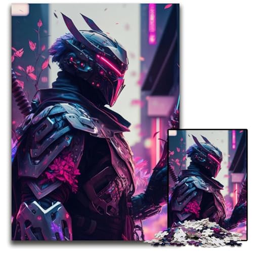 Puzzle 1000 Teile für Erwachsene Krieger-Puzzles für Erwachsene Denksportaufgabe, Spiel für Erwachsene, interaktive Familienaktivität 26x38cm/10,23x14,96 Zoll von JIANGENNF
