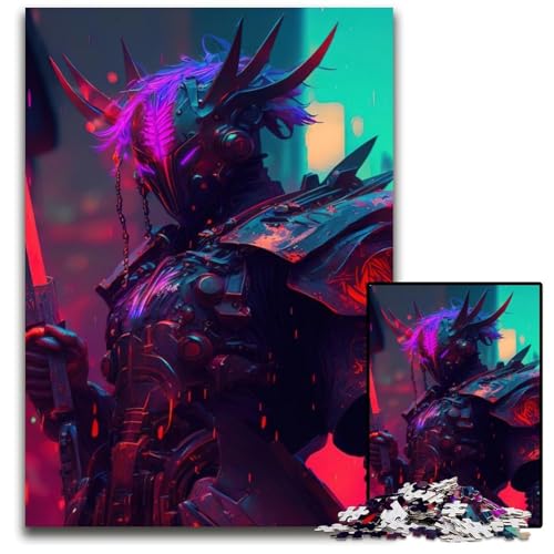 Puzzle 1000 Teile für Erwachsene Krieger-Puzzles für Erwachsene Denksportaufgabe, Spiel für Erwachsene, interaktive Familienaktivität 50x75cm/19,68x29,52 Zoll von JIANGENNF