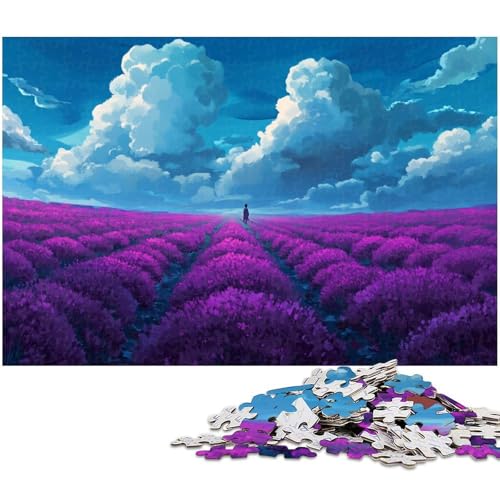 Puzzle 1000 Teile für Erwachsene Lavendellandschaft Puzzles für Erwachsene Denkspiel für Teenager, 26 x 38 cm / 10,23 x 14,96 Zoll Puzzle 1000 Teile für Erwachsene Lavendellandschaft Puzzles für Erwachsene Denkspiel für Teenager, 26 x 38 cm / 10,23 x 14,96 Zoll von JIANGENNF