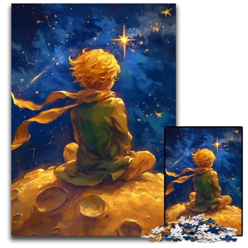 Puzzle 1000 Teile für Erwachsene Nachthimmel Der Kleine Prinz Puzzle Anspruchsvolles Denkspiel für Teenager, Spaß am Familienspielabend 50X75CM Puzzle 1000 Teile für Erwachsene Nachthimmel Der Kleine Prinz Puzzle Anspruchsvolles Denkspiel für Teenager, Spaß am Familienspielabend 50X75CM von JIANGENNF