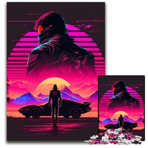 Puzzle 1000 Teile für Erwachsene Neon-Sonnenuntergang-Puzzles aus Pappe, anspruchsvolles DIY-Dekorationsspiel, interaktives Familienspielzeug, 26x38cm/10,23x14,96 Zoll Puzzle 1000 Teile für Erwachsene Neon-Sonnenuntergang-Puzzles aus Pappe, anspruchsvolles DIY-Dekorationsspiel, interaktives Familienspielzeug, 26x38cm/10,23x14,96 Zoll von JIANGENNF