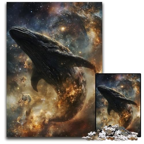 Puzzle 1000 Teile für Erwachsene Traumwal Kartonpuzzle Spielzeug Geschenk Pädagogisches intellektuelles Dekomprimierungsspaß Familienspiel 26X38CM von JIANGENNF