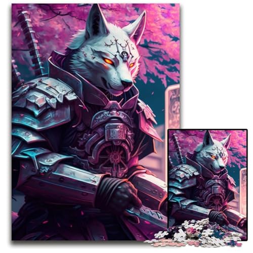 Puzzle 1000 Teile für Erwachsene Wolf.j Puzzles für Erwachsene Denksportaufgabe, Spiel für Erwachsene, interaktive Familienaktivität 26x38cm/10,23x14,96 Zoll von JIANGENNF