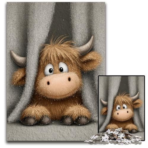 Puzzle 1000 Teile für Erwachsene Yak-Karton-Puzzles Spielzeug Geschenk Pädagogisches intellektuelles Dekomprimierungsspaß-Familienspiel 26X38CM von JIANGENNF