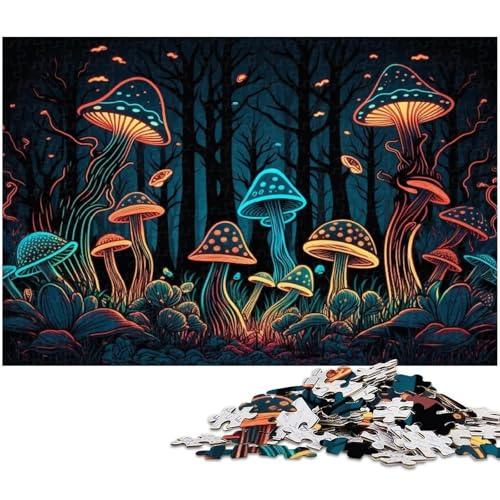 Puzzle 1000 Teile für Erwachsene Zauberpilze Kartonpuzzle Familienaktivität, DIY-Heimdekoration, 26 x 38 cm / 10,23 x 14,96 Zoll Puzzle 1000 Teile für Erwachsene Zauberpilze Kartonpuzzle Familienaktivität, DIY-Heimdekoration, 26 x 38 cm / 10,23 x 14,96 Zoll von JIANGENNF