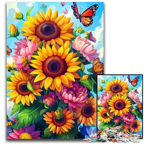 Puzzle 1000 Teile für Erwachsene oder Familien, Blumenkunst, Kartonpuzzle, pädagogisches Denkspiel, künstlerische Heim- und Bürodekoration, ab 14 Jahren, 26x38cm Puzzle 1000 Teile für Erwachsene oder Familien, Blumenkunst, Kartonpuzzle, pädagogisches Denkspiel, künstlerische Heim- und Bürodekoration, ab 14 Jahren, 26x38cm von JIANGENNF