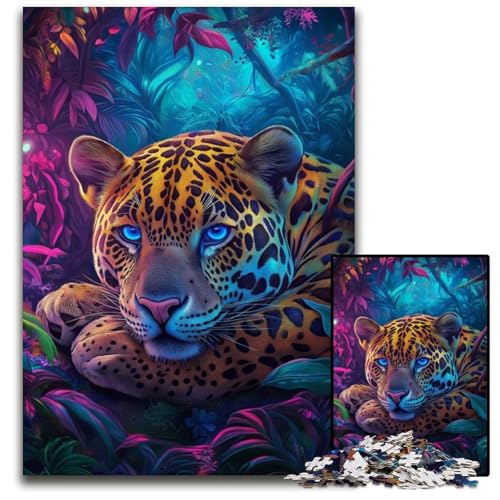 Puzzle 1000 Teile für Erwachsene oder Familien, Dschungel-Leopard, Holzpuzzle, Lernspiele, DIY-Spielzeug, Geburtstagsgeschenk, Geschenke für 14-Jährige, 50x75cm Puzzle 1000 Teile für Erwachsene oder Familien, Dschungel-Leopard, Holzpuzzle, Lernspiele, DIY-Spielzeug, Geburtstagsgeschenk, Geschenke für 14-Jährige, 50x75cm von JIANGENNF