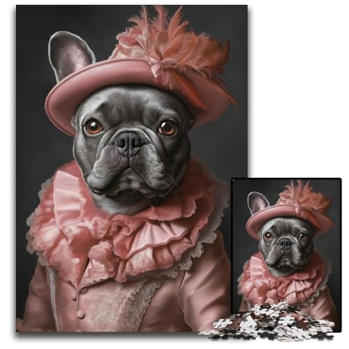 Puzzle 1000 Teile für Erwachsene oder Familien, Edler Mops, Kartonpuzzle, Lernspiele, DIY-Spielzeug, Geburtstagsgeschenk, Geschenke für 14-Jährige, 26x38cm Puzzle 1000 Teile für Erwachsene oder Familien, Edler Mops, Kartonpuzzle, Lernspiele, DIY-Spielzeug, Geburtstagsgeschenk, Geschenke für 14-Jährige, 26x38cm von JIANGENNF