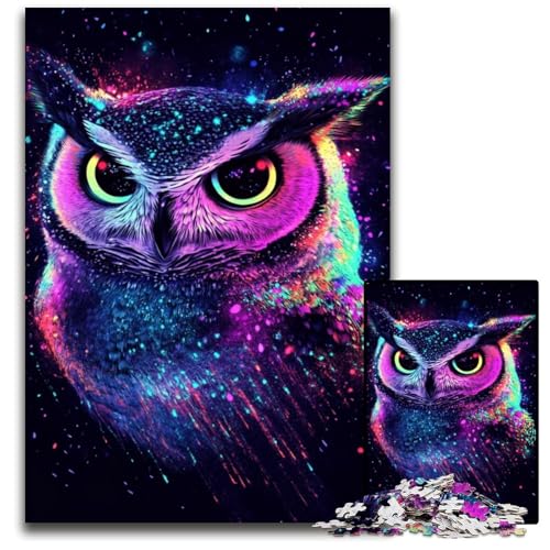 Puzzle 1000 Teile für Erwachsene oder Familien, Eulen-Holzpuzzle, Lernspiele, DIY-Spielzeug, Geburtstagsgeschenk, Geschenke für 14-Jährige, 50x75cm Puzzle 1000 Teile für Erwachsene oder Familien, Eulen-Holzpuzzle, Lernspiele, DIY-Spielzeug, Geburtstagsgeschenk, Geschenke für 14-Jährige, 50x75cm von JIANGENNF