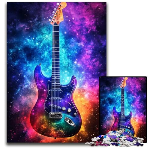 Puzzle 1000 Teile für Erwachsene oder Familien, Galaxy-Gitarren-Puzzle als Geschenk zur Heimdekoration, anspruchsvolles Familienspielzeug, perfekt für Spieleabende, 26x38cm Puzzle 1000 Teile für Erwachsene oder Familien, Galaxy-Gitarren-Puzzle als Geschenk zur Heimdekoration, anspruchsvolles Familienspielzeug, perfekt für Spieleabende, 26x38cm von JIANGENNF
