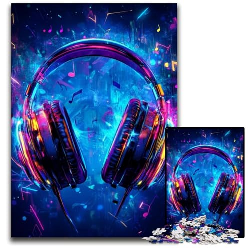 Puzzle 1000 Teile für Erwachsene oder Familien, Galaxy-Kopfhörer, Karton-Puzzle, DIY-Heimdekoration, Denksportspiel für Teenager, 26x38cm Puzzle 1000 Teile für Erwachsene oder Familien, Galaxy-Kopfhörer, Karton-Puzzle, DIY-Heimdekoration, Denksportspiel für Teenager, 26x38cm von JIANGENNF