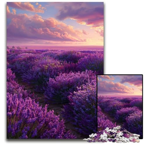 Puzzle 1000 Teile für Erwachsene oder Familien, Lavendelgarten, Holzpuzzle, Lernspiele, DIY-Spielzeug, Geburtstagsgeschenk, Geschenke für 14-Jährige, 50x75cm Puzzle 1000 Teile für Erwachsene oder Familien, Lavendelgarten, Holzpuzzle, Lernspiele, DIY-Spielzeug, Geburtstagsgeschenk, Geschenke für 14-Jährige, 50x75cm von JIANGENNF