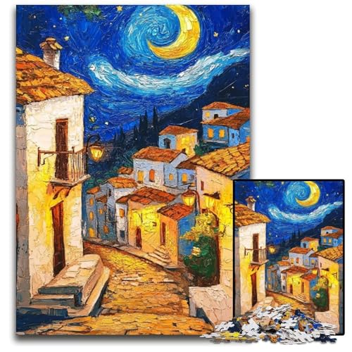 Puzzle 1000 Teile für Erwachsene oder Familien, Nachthimmelhaus, Kartonpuzzle, Lernspiele, DIY-Spielzeug, Geburtstagsgeschenk, Geschenke für 14-Jährige, 26x38cm Puzzle 1000 Teile für Erwachsene oder Familien, Nachthimmelhaus, Kartonpuzzle, Lernspiele, DIY-Spielzeug, Geburtstagsgeschenk, Geschenke für 14-Jährige, 26x38cm von JIANGENNF