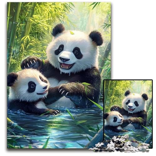 Puzzle 1000 Teile für Erwachsene oder Familien, Panda-Holzpuzzle, Lernspiele, DIY-Spielzeug, Geburtstagsgeschenk, Geschenke für 14-Jährige, 50x75cm Puzzle 1000 Teile für Erwachsene oder Familien, Panda-Holzpuzzle, Lernspiele, DIY-Spielzeug, Geburtstagsgeschenk, Geschenke für 14-Jährige, 50x75cm von JIANGENNF