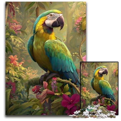 Puzzle 1000 Teile für Erwachsene oder Familien, Regenwaldpapagei, Kartonpuzzle, Lernspiele, DIY-Spielzeug, Geburtstagsgeschenk, Geschenke für 14-Jährige, 26x38cm Puzzle 1000 Teile für Erwachsene oder Familien, Regenwaldpapagei, Kartonpuzzle, Lernspiele, DIY-Spielzeug, Geburtstagsgeschenk, Geschenke für 14-Jährige, 26x38cm von JIANGENNF
