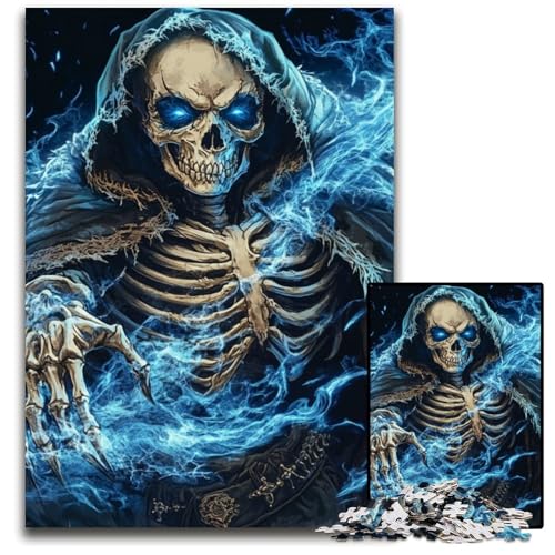 Puzzle 1000 Teile für Erwachsene oder Familien, Skelett-Tod, Holzpuzzle, Lernspiele, DIY-Spielzeug, Geburtstagsgeschenk, Geschenke für 14-Jährige, 50x75cm Puzzle 1000 Teile für Erwachsene oder Familien, Skelett-Tod, Holzpuzzle, Lernspiele, DIY-Spielzeug, Geburtstagsgeschenk, Geschenke für 14-Jährige, 50x75cm von JIANGENNF