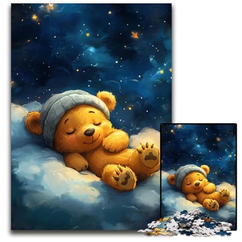 Puzzle 1000 Teile für Erwachsene oder Familien, Teddybär-Holzpuzzle, Lernspiele, DIY-Spielzeug, Geburtstagsgeschenk, Geschenke für 14-Jährige, 50x75cm Puzzle 1000 Teile für Erwachsene oder Familien, Teddybär-Holzpuzzle, Lernspiele, DIY-Spielzeug, Geburtstagsgeschenk, Geschenke für 14-Jährige, 50x75cm von JIANGENNF