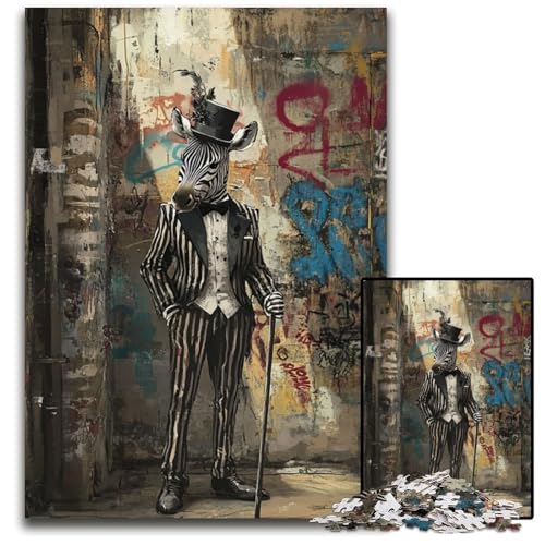 Puzzle 1000 Teile für Erwachsene oder Familien, passend für Zebra-Holzpuzzles, Lernspiele, DIY-Spielzeug, Geburtstagsgeschenk, Geschenke für 14-Jährige, 50x75cm Puzzle 1000 Teile für Erwachsene oder Familien, passend für Zebra-Holzpuzzles, Lernspiele, DIY-Spielzeug, Geburtstagsgeschenk, Geschenke für 14-Jährige, 50x75cm von JIANGENNF