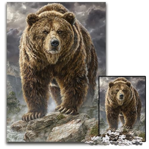 Puzzle 1000 Teile für Erwachsene oder Familien Fantasy Grizzlies Kartonpuzzles DIY Heimdekoration Denkspiel für Teenager 26X38CM Puzzle 1000 Teile für Erwachsene oder Familien Fantasy Grizzlies Kartonpuzzles DIY Heimdekoration Denkspiel für Teenager 26X38CM von JIANGENNF