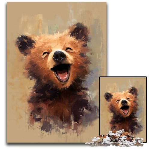 Puzzle 1000 Teile für Erwachsene oder Familien Happy Bear Holzpuzzle Lernspiele DIY-Spielzeug, Geburtstagsgeschenk, Geschenke für 14-Jährige 50X75CM Puzzle 1000 Teile für Erwachsene oder Familien Happy Bear Holzpuzzle Lernspiele DIY-Spielzeug, Geburtstagsgeschenk, Geschenke für 14-Jährige 50X75CM von JIANGENNF