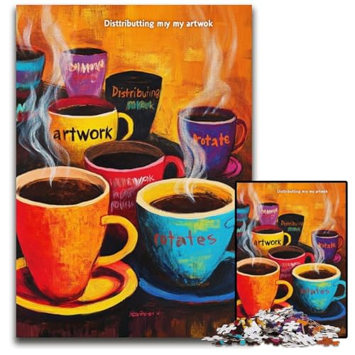 Puzzle 1000 Teile für Erwachsene oder Familien Kaffeekarton-Puzzles Dekomprimierendes intellektuelles Lernspielzeug Gutes Geschenk für Erwachsene und Jugendliche 26X38CM von JIANGENNF