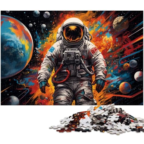 Puzzle für 1000 Teile, Fantasie-Frosch-Astronauten-Puzzles für Erwachsene, Familienspaß-Aktivität, Gehirn-Herausforderung, Teenager, 50 x 75 cm / 19,68 x 29,52 Zoll Puzzle für 1000 Teile, Fantasie-Frosch-Astronauten-Puzzles für Erwachsene, Familienspaß-Aktivität, Gehirn-Herausforderung, Teenager, 50 x 75 cm / 19,68 x 29,52 Zoll von JIANGENNF