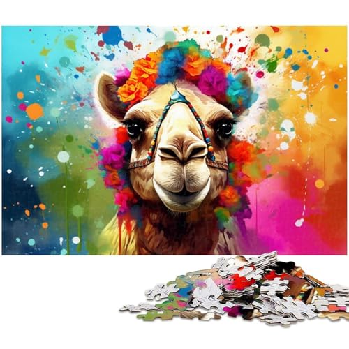 Puzzle für 1000 Teile, Kamelblumen-Puzzle für Erwachsene, lustige Aktivität für die ganze Familie, Herausforderung für das Gehirn, Teenager, 26 x 38 cm / 10,23 x 14,96 Zoll Puzzle für 1000 Teile, Kamelblumen-Puzzle für Erwachsene, lustige Aktivität für die ganze Familie, Herausforderung für das Gehirn, Teenager, 26 x 38 cm / 10,23 x 14,96 Zoll von JIANGENNF