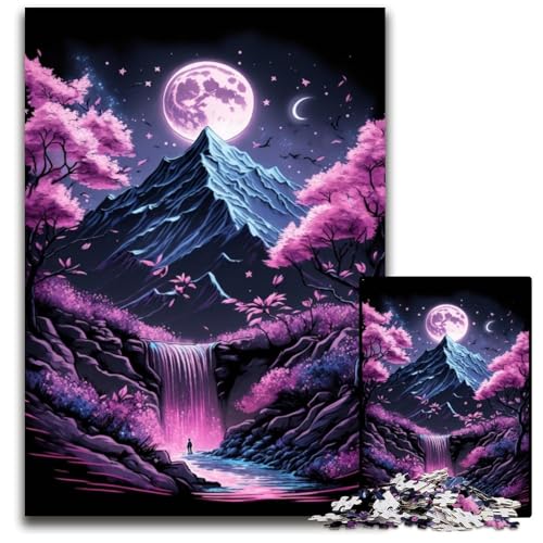 Puzzle für 1000 Teile, Kirschblütenberg, Papppuzzle für Erwachsene, Denkspiel, interaktives Familienspiel, geeignet für Kinder ab 14 Jahren, 26x38cm/10,23x14,96 Zoll Puzzle für 1000 Teile, Kirschblütenberg, Papppuzzle für Erwachsene, Denkspiel, interaktives Familienspiel, geeignet für Kinder ab 14 Jahren, 26x38cm/10,23x14,96 Zoll von JIANGENNF
